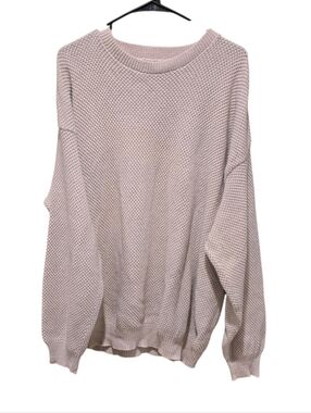 Field & Stream Men's Crewneck 100% Cotton Sweater in Cream Size XL